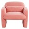 Modern Accent Chair with Waist Pillow and Armrests for Living Room Bedroom